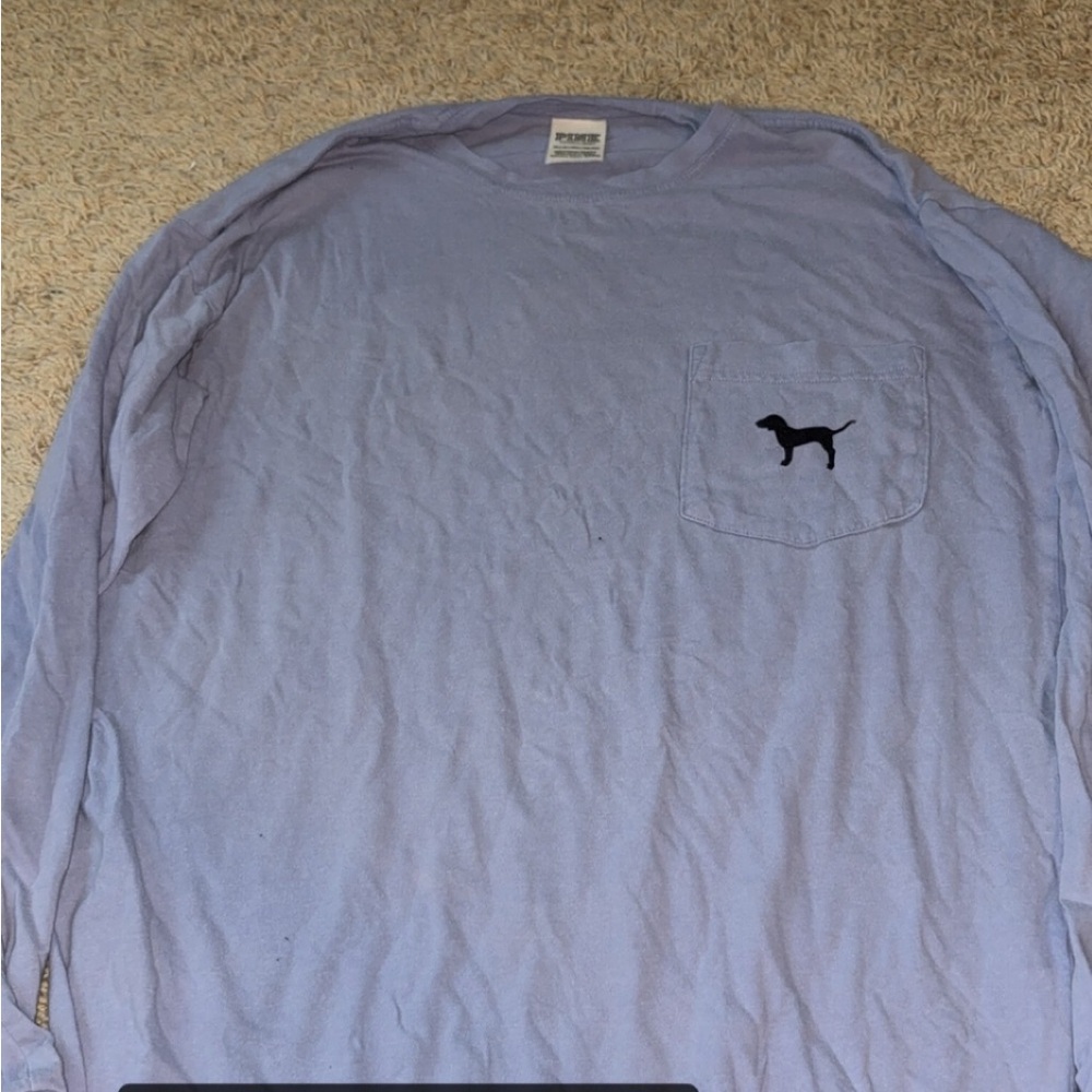 PINK Victoria's Secret Light Purple Long Sleeve Tee